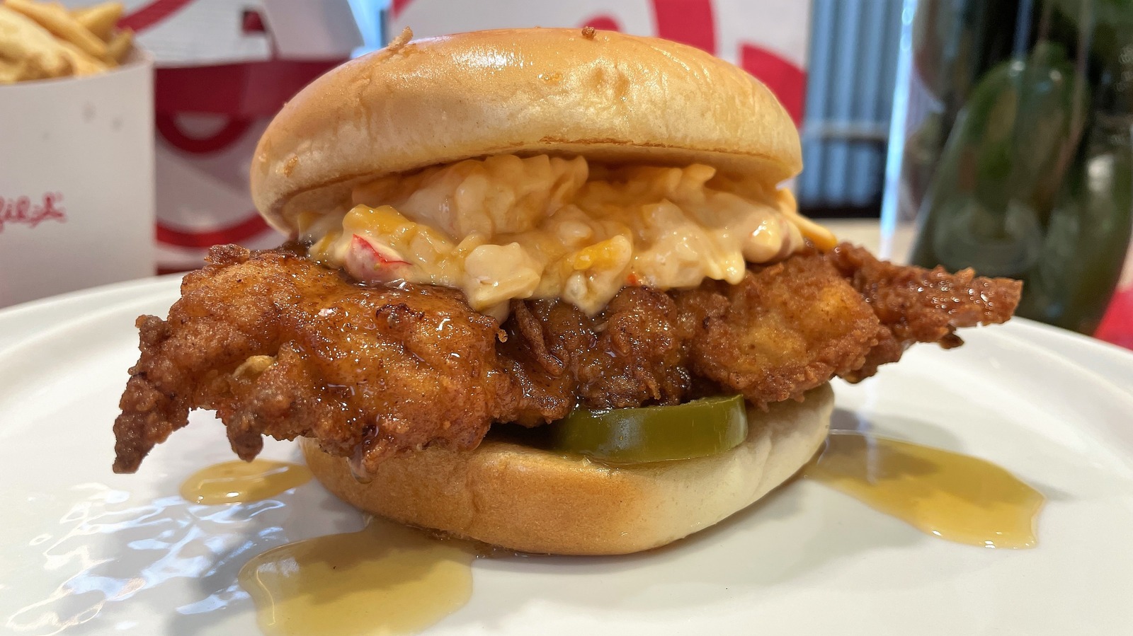 ChickFilA Honey Pepper Pimento Chicken Sandwich Review A New Spin On