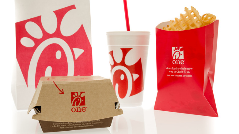 Chick-fil-A box fries drink