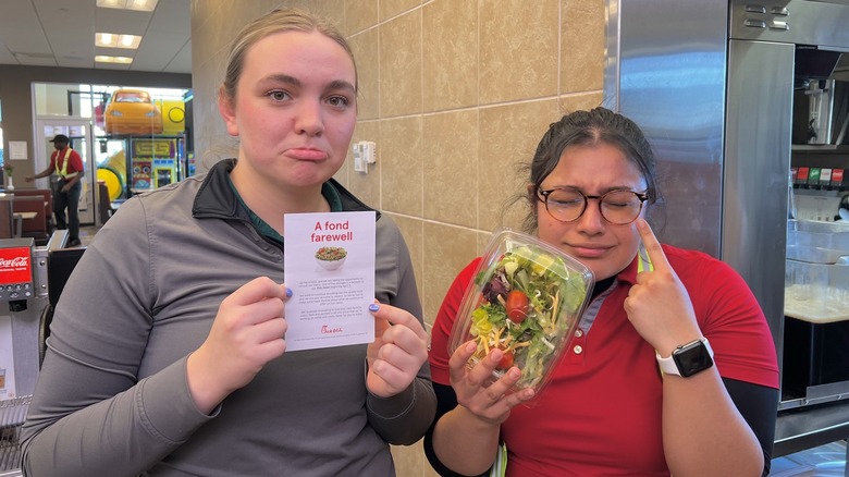 Chick-fil-A employees with salad