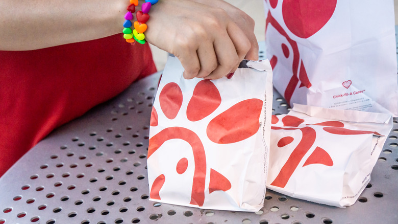 Chick-fil-A chicken sandwich bags