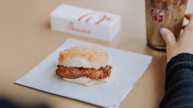 Chick-fil-A Spicy Chicken Biscuit