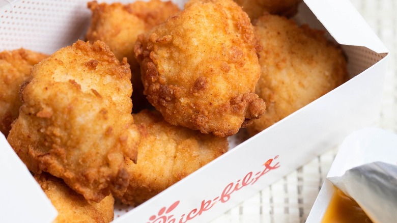 Chick-fil-A nuggets and sauce