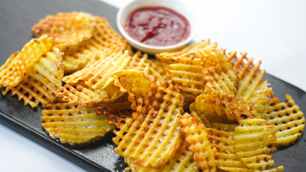 Chick-fil-A Waffle Potato Fries served on a plate