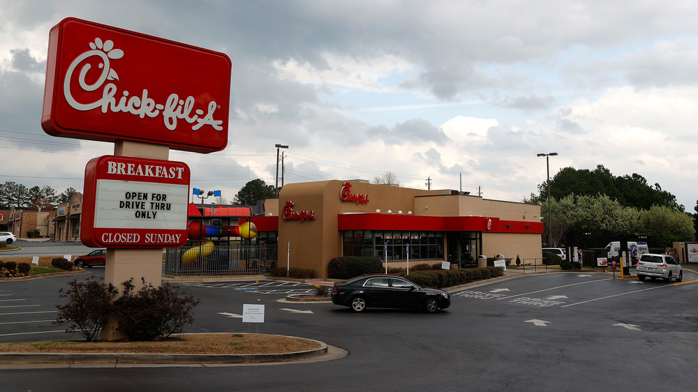 Chick-fil-A exterior and sign