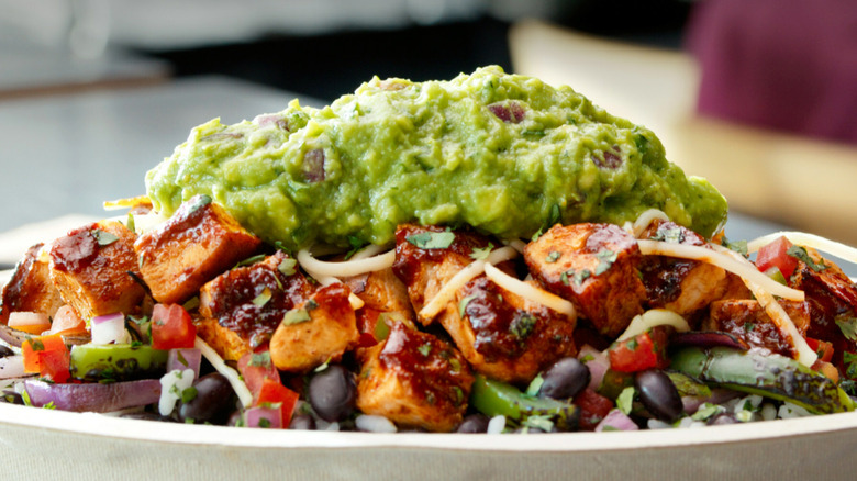 Chipotle chicken al pastor burrito bowl