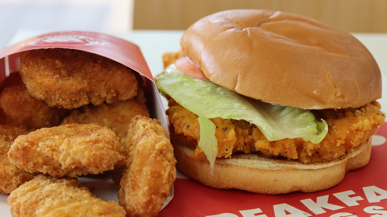 Wendy's Crispy Chicken Sandwich and Nuggets