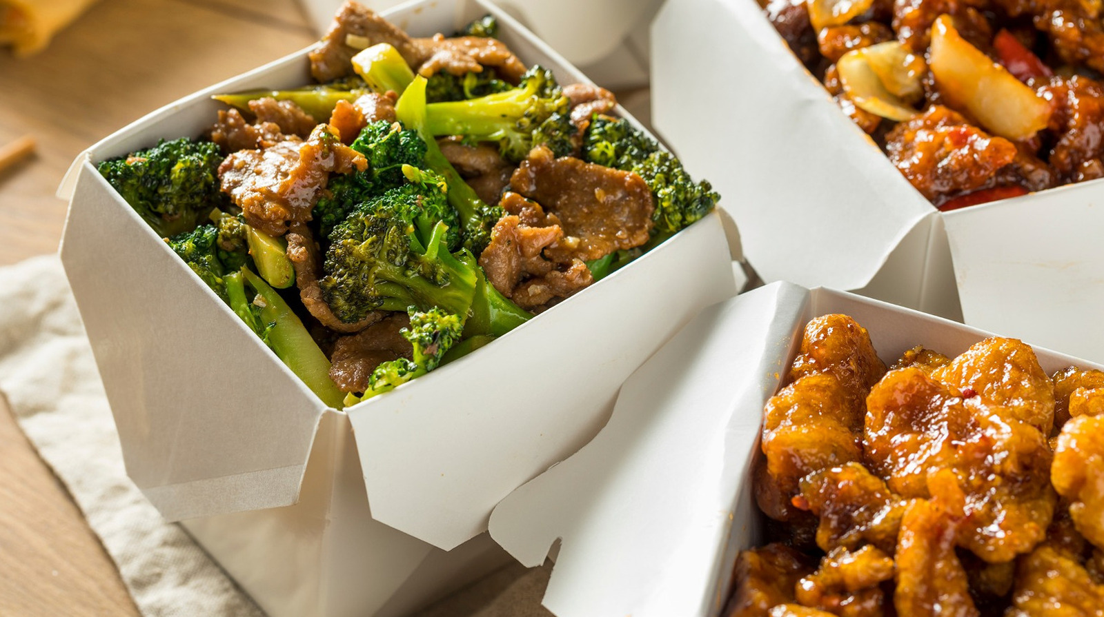 Chinese food take away boxes