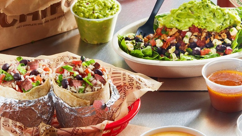 Chipotle food items