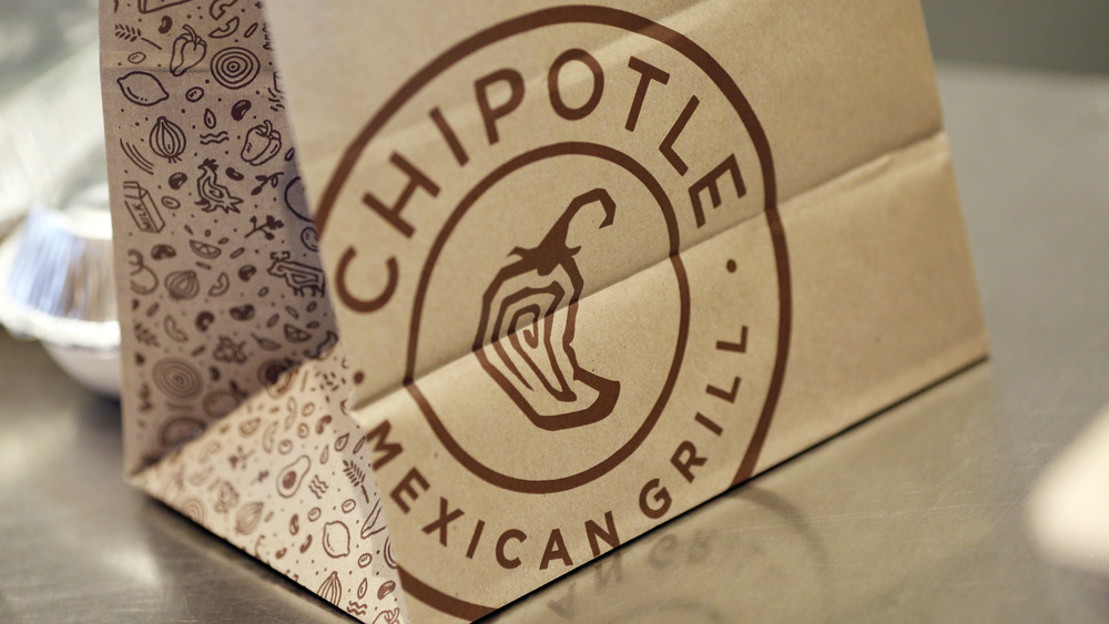 Chipotle to-go bag