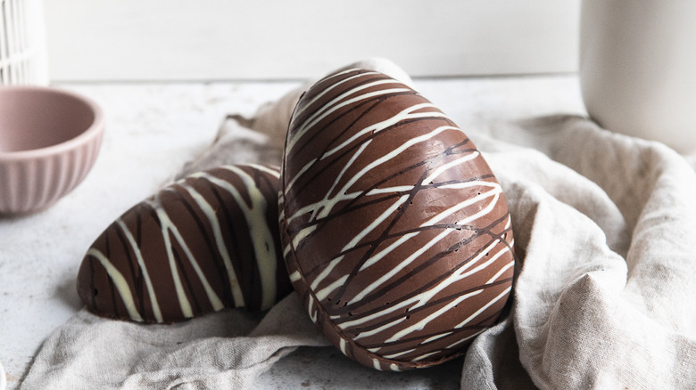 homemade chocolate easter eggs