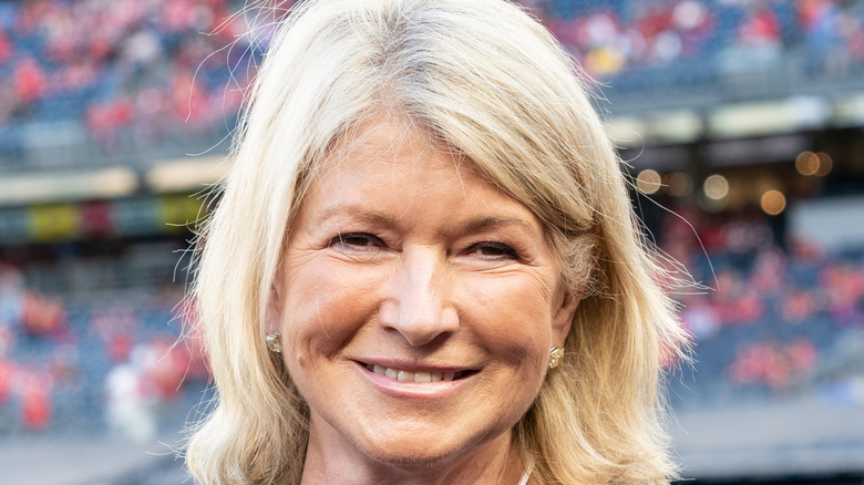 Martha Stewart grinning