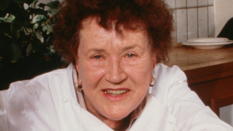 Julia Child in the kitchen