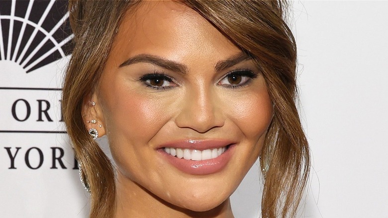 Chrissy Teigen smiling