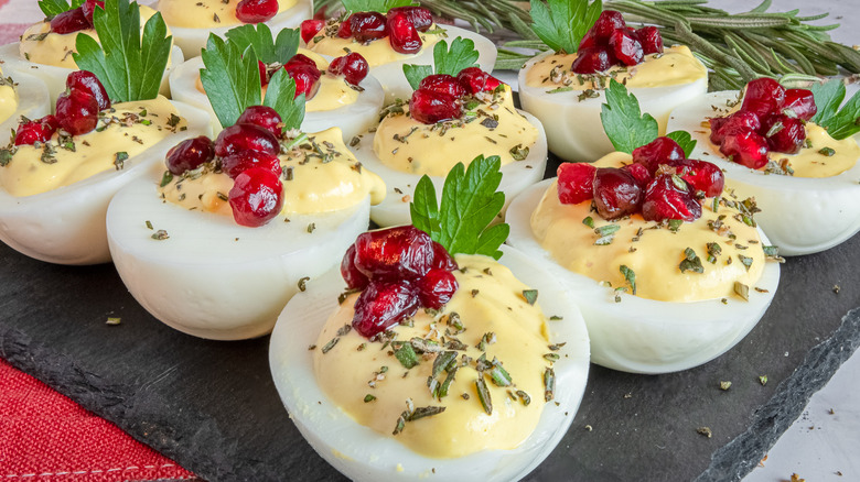 christmas deviled eggs