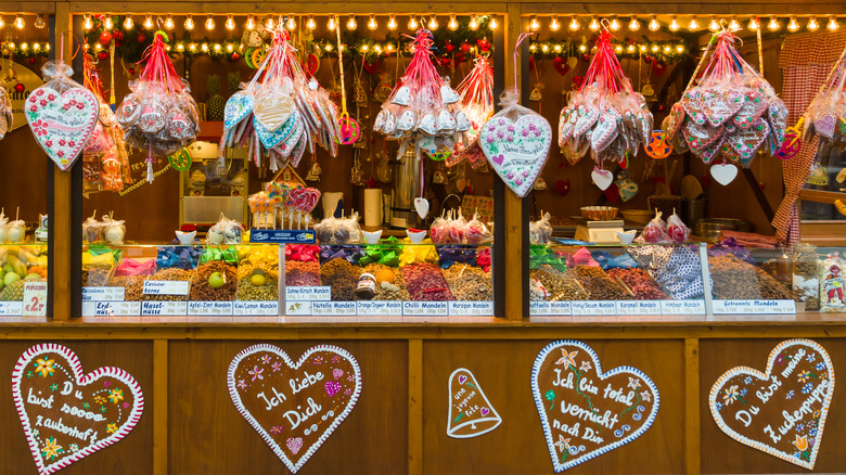 Christmas market stall