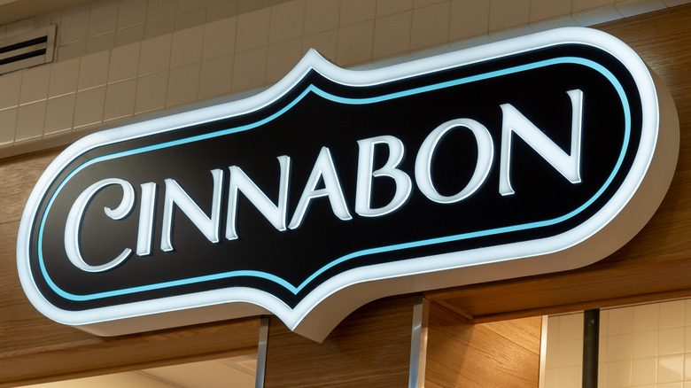 Store sign for Cinnabon