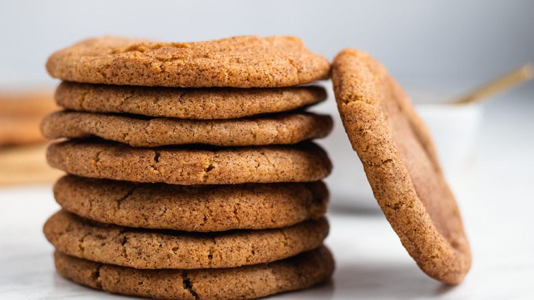 stack of cinnamon sugar cookies