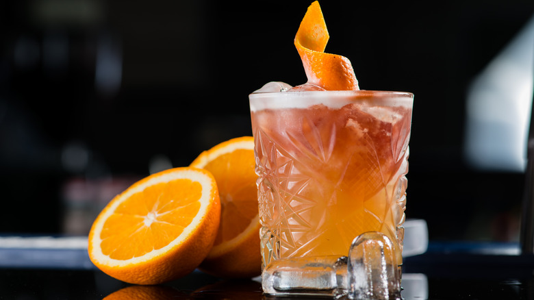 cinnamon orange tropical cocktail