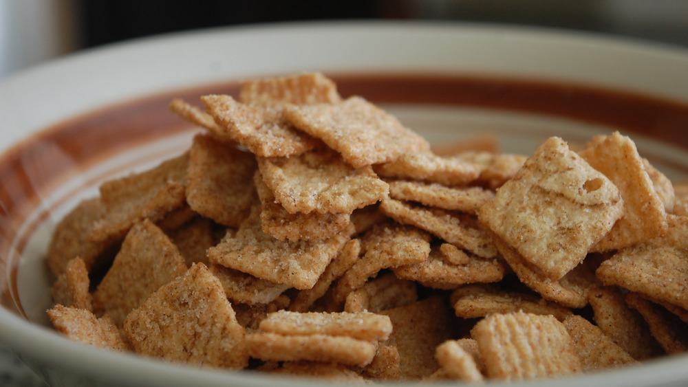 Bowl of cinnamon toast crunch