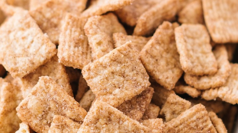cinnamon toast crunch cereal close-up