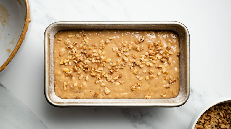 banana nut bread batter