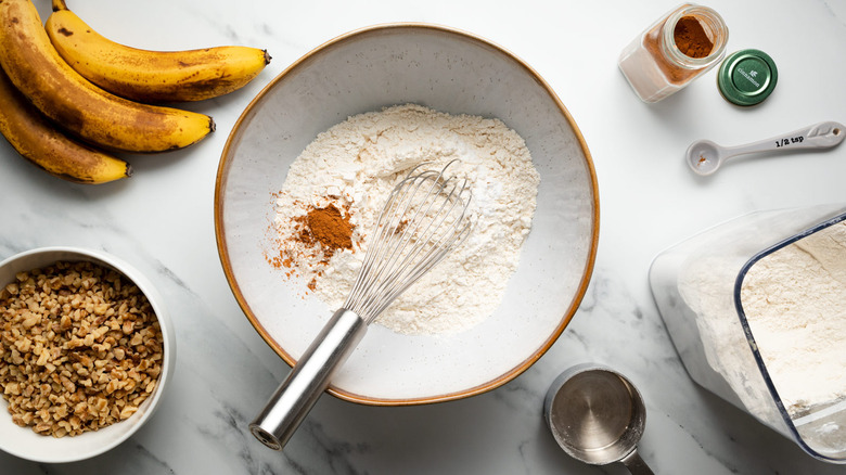 mixing dry ingredients