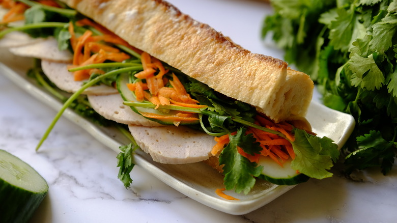 a Banh Mi sandwich