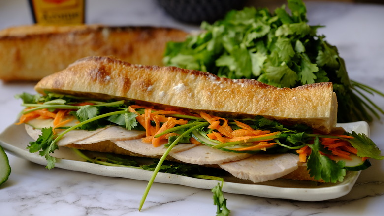 a Banh Mi sandwich