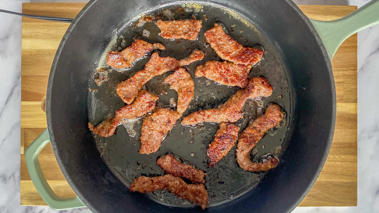 steak in a pan 