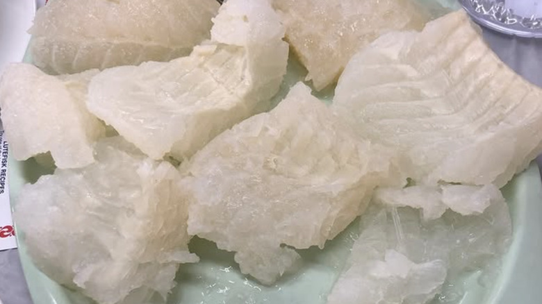 Platter of lutefisk
