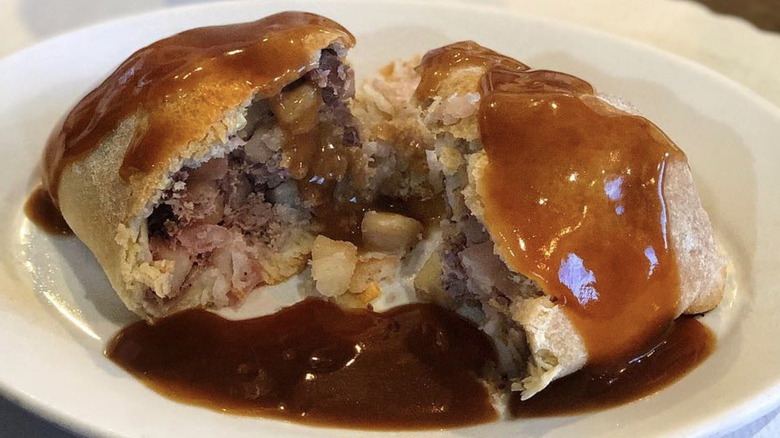Butte pasty with brown gravy