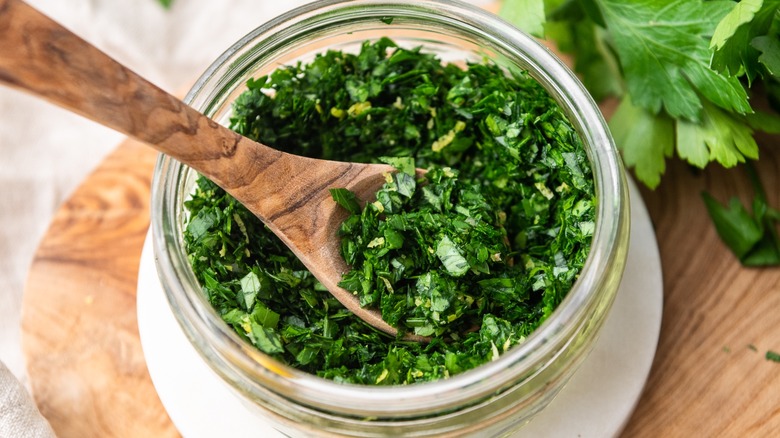 Classic Gremolata in dish 