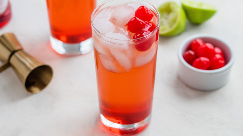 shirley temple in glass 