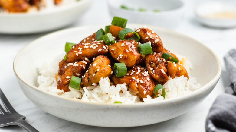 teriyaki chicken with rice