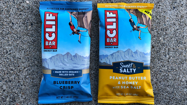 Side by side Clif Bars