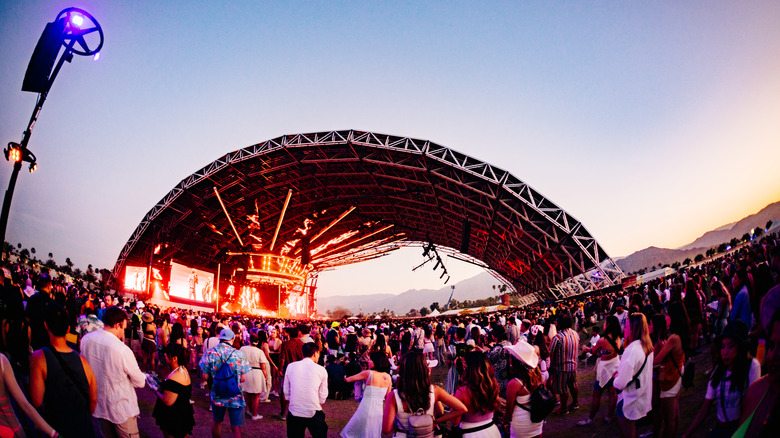 festival-goers at Coachella