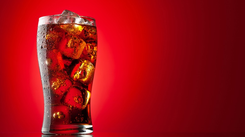 Coca-Cola in a glass
