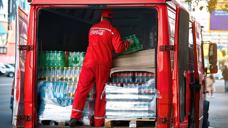 Coca-Cola delivery truck