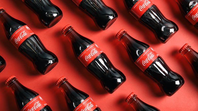 Bottles of coke