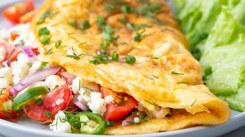 omelet with coconut milk
