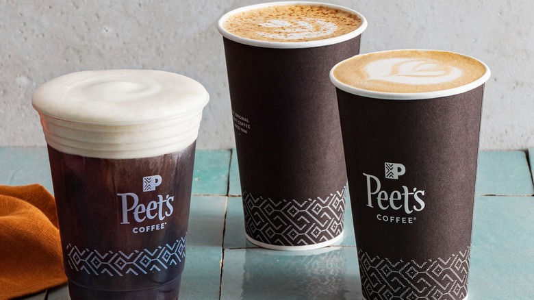 Cups of Peet's Coffee