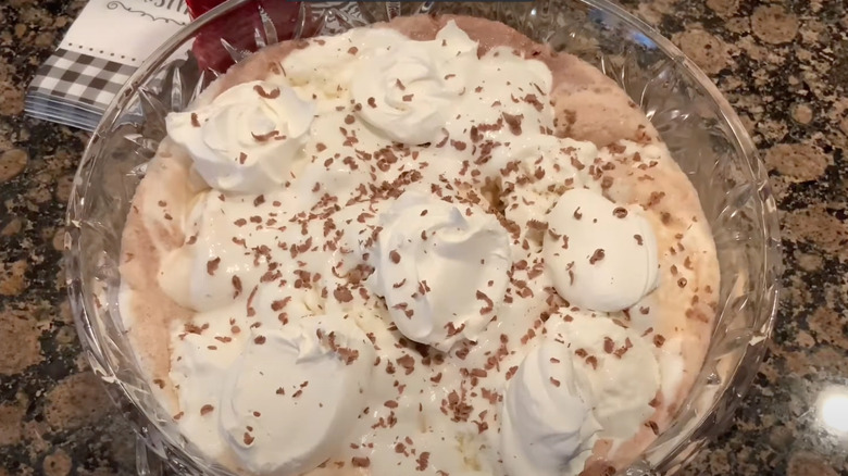 Coffee punch in bowl