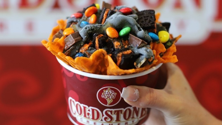 Cold Stone Creamery's Treat or Treat ice cream creation.