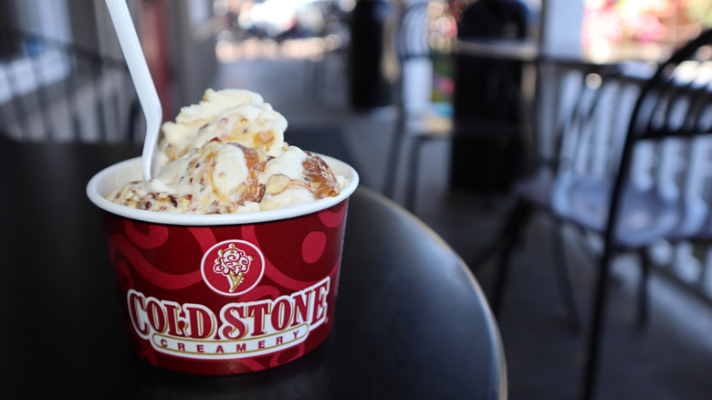 Cold Stone ice cream cup