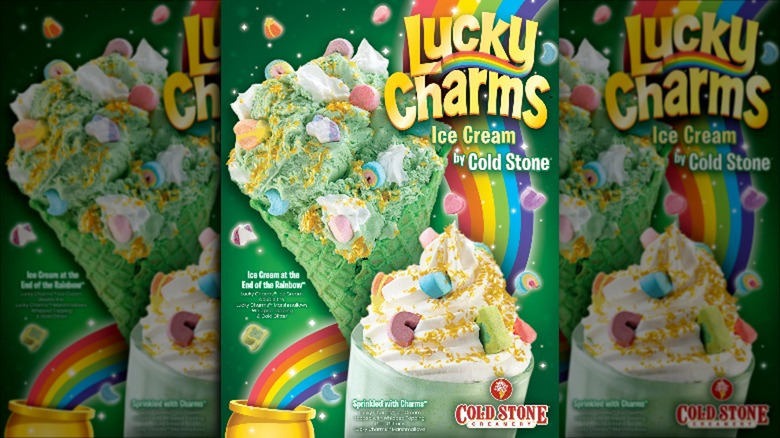 Cold Stone Creamery Lucky Charms Ice cream