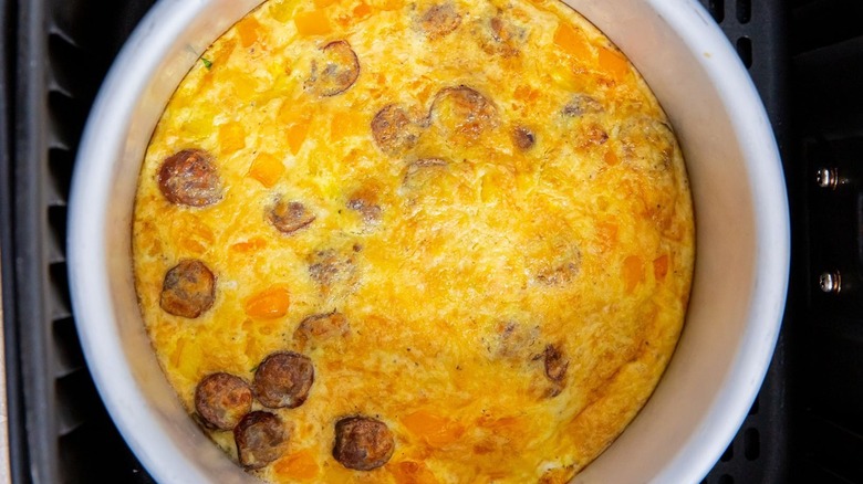 Omelet in an air fryer