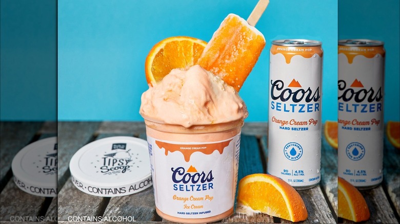 Coors' new orange seltzer ice cream