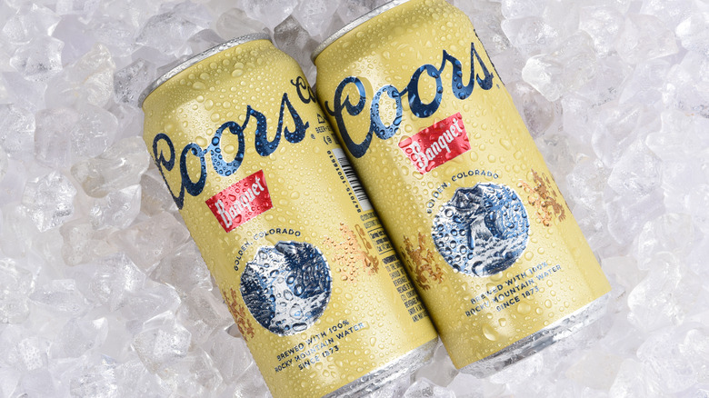 Coors products on ice