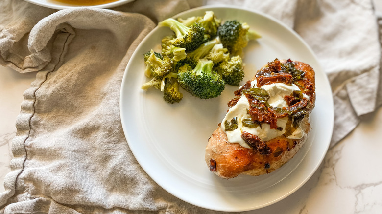 Copycat Carrabba's chicken Bryan recipe on plate 