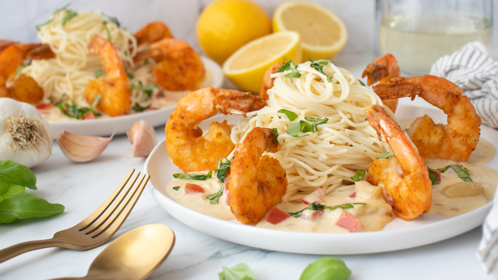 Copycat Cheesecake Factory Shrimp Scampi Recipe